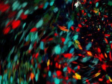 soyut kaotik fraktal arkaplan 3B oluşturma