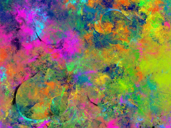 Arco Iris Abstracto Fractal Fondo Renderizado —  Fotos de Stock