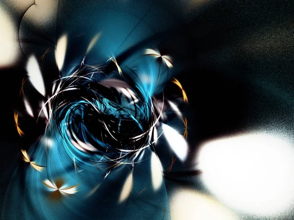 Синій Абстрактний Фрактальний Фон Візуалізація — стокове фото