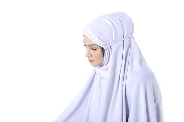 Concept Eid Mubarak Soul Fasting Islamic Ramadan Young Female Muslim — Stock Photo, Image