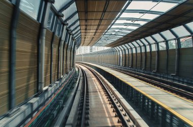 Yeni nesil ulaşım için Malezya kitle Rapit Transit. Motion blur efekti