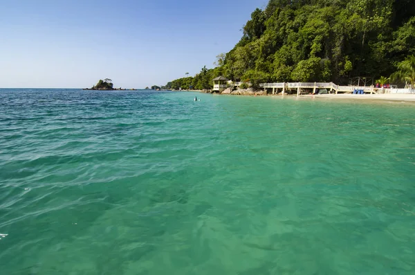 Scenic Sea View Kapas Island Terengganu Malaysia Clear Sea Water — Stock Photo, Image