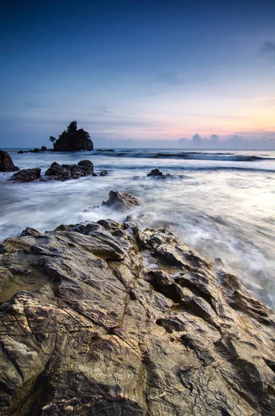 Concepto Viaje Ocio Hermoso Paisaje Con Vista Mar Sobre Impresionante — Foto de Stock