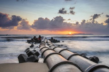 Seyahat ve tatil kavramı arka plan, güzel tropikal plaj