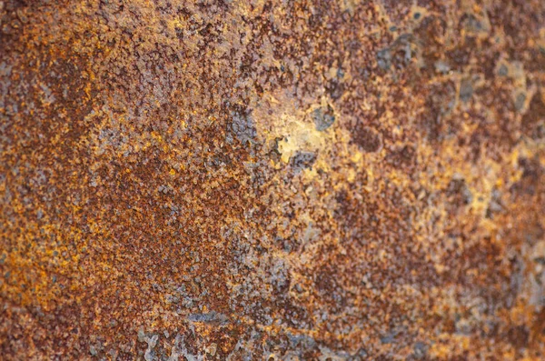 Close-up and selective focus shot, rusty metal surface for background purpose — Stock Photo, Image