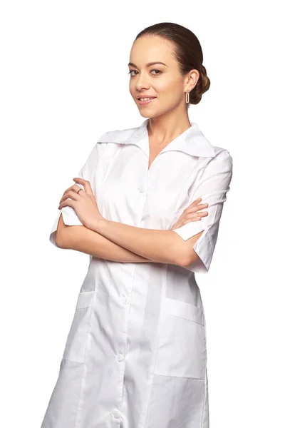 Young doctor looking at camera. Studio shot. — Stock Photo, Image