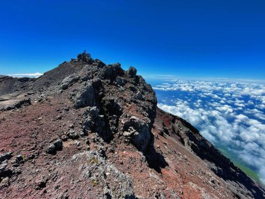 Fuji Majesteleri: Gotemba Patikası Panorama Zirvesi, Shizuoka Bölgesi, Japonya