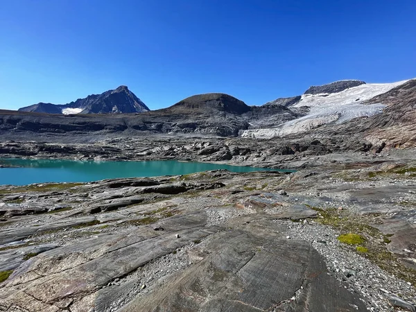 Epic Glacial Vistas Panoramic Mountain Lake Vanoise National Park Hautes — Stock fotografie