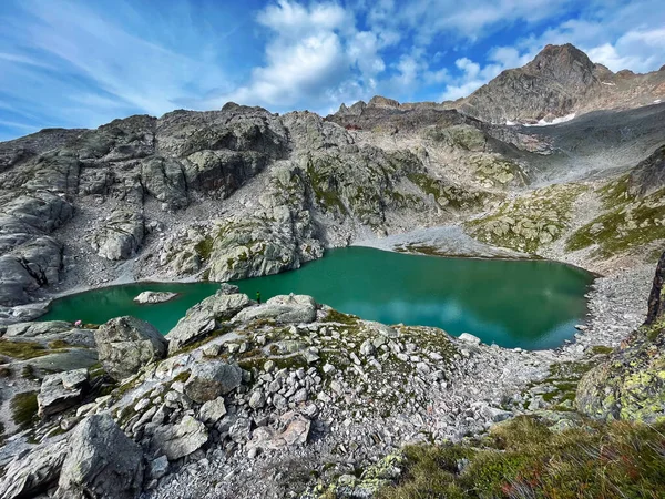 Alpská Oáza Horská Stezka Lac Blanc Grand Balcon Chamonix Franc — Stock fotografie