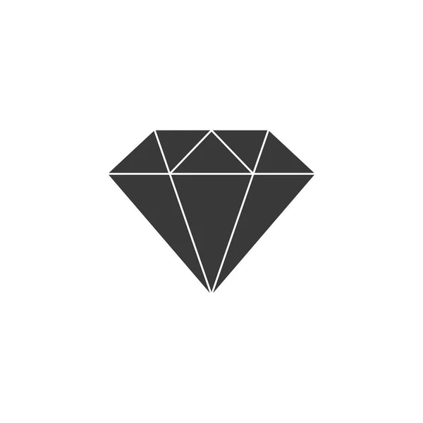 Ilustración de forma de diamante cristal . — Vector de stock