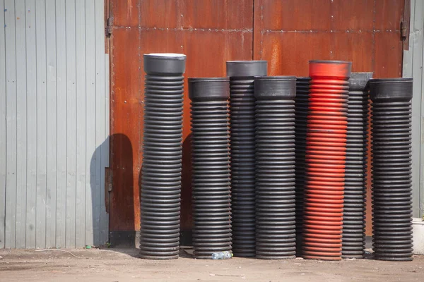 Plastic pipes for waste sewerage.