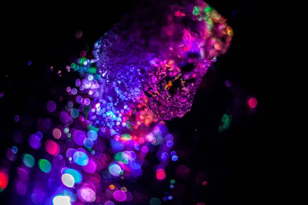 Des éclaboussures d'eau de différentes couleurs — Photo