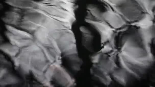 Tekstur Vandet Bevægelse Strømmen Spring Nedstigning Vand Makro Skud Bevægelsen – Stock-video
