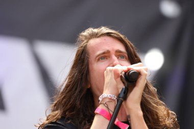 SAO PAULO (SP), Brezilya 03 / 02 / 2024 - Mayday Parade grubunun 2005 yılında Florida 'nın Tallahassee şehrinde kurulan bir pop punk grubudur. 