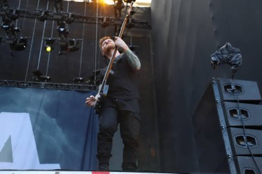 Sao Paulo (SP), 03 / 02 / 2024 - Asking Show Alexandria, Dubai, Birleşik Arap Emirlikleri 'nde kurulmuş bir İngiliz rock grubudur.. 