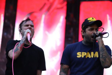 Sao Paulo (SP), 03 / 02 / 2024 - SHOW / I wanNA be Tours / SP - Band show The used, 2000 yılında Utah 'ın Orem kentinde kurulan bir Kuzey Amerikalı rock grubudur. Bert McCracken tarafından bestelenen gitarist Quinn Allman, bas gitarist Jepha Howard ve Dan White