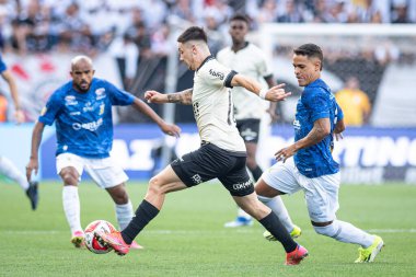 Sao Paulo (SP), Brezilya 03 / 02 / 2024 - PAULISTAO vs CORINTHIANS Sao Paulo-SP, 2 Mart 2024 Cumartesi günü öğleden sonra. 
