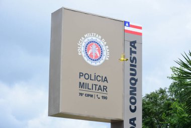 VITORIA DA CONQUISTA (BA), Brezilya 03 / 02 / 2024 - PUBLIC Güvenli-BAHIA - Fotoğrafta, Bahia Eyaleti Askeri Polisi 