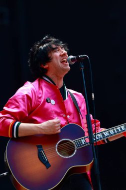 SAO PAULO (SP), Brezilya 03 / 02 / 2024 - I Wanna BeTour 'da Plain White T' s grubunun gösterisi - Brezilya 'nın birçok şehrinde pop punk / emo türünün ulusal ve uluslararası etkinliklerini konu alan turne