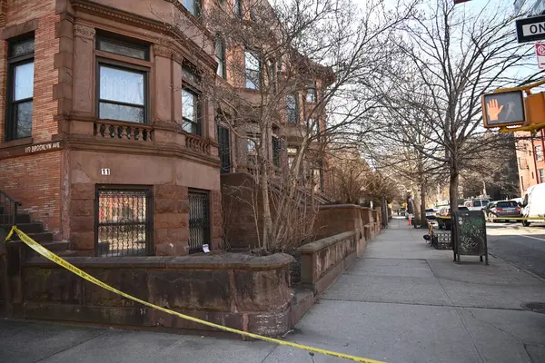 Police Investigating Overnight Fatal Shooting Brooklyn New York March 2024 — Stock Photo, Image
