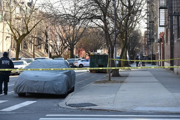 Police Investigating Overnight Fatal Shooting Brooklyn New York March 2024 — Stock Photo, Image