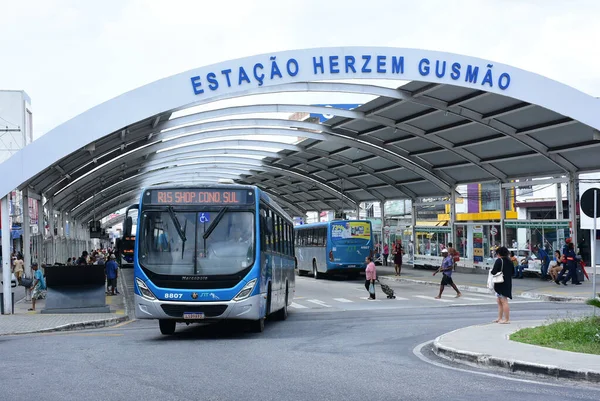 Vitoria Conquista Brazilië 2024 Foto Bus Terminal Herzem Gusmao Station — Stockfoto