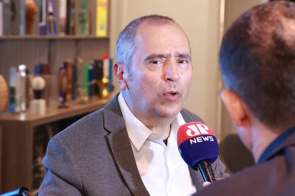 Sao Paulo (SP), Brezilya 09 / 03 / 2025 - Toplu taşıma sisteminin imtiyaz açık artırması B3 ve Franca belediyesinde, Brezilya Borsası 'nın (B3) genel merkezinde (marcelo estevao / theenews2)