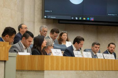 Sao Paulo (SP), Brezilya 4 Eylül 2025 - Sao Paulo İl Konseyi, Rubinho Nunes (Uniao) başkanlığındaki CPI HE 'yi sosyal konutların düzensiz üretimini ve pazarlamasını araştırmak üzere bu perşembe kurdu. (fepesil the new ws2)