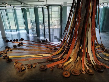 Sao Paulo (SP), Brezilya 09 / 04 / 2025 - Ibirapuera Bienali Pavyonu 'ndaki 36. Sao Paulo Sanat Bienali' nde 6 Eylül 2025 ve 11 Ocak 2026 tarihleri arasında sergilenecek (leandro chemalle / thenews2))