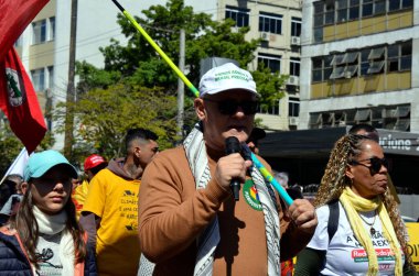 Porto Alegre (RS), 7 Eylül, 2025 Cities / Cry of the Exdiscded - 31. Harici Ağlama bu Pazar Rio Grande do Sul 'un başkentinde gerçekleşti. Etkinlik sosyal hareketleri, sendikaları bir araya getirdi. (Viyolonsel Oliver\ yeni2)  