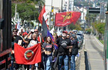 Porto Alegre (RS), 7 Eylül, 2025 Cities / Cry of the Exdiscded - 31. Harici Ağlama bu Pazar Rio Grande do Sul 'un başkentinde gerçekleşti. Etkinlik sosyal hareketleri, sendikaları bir araya getirdi. (Viyolonsel Oliver\ yeni2)  