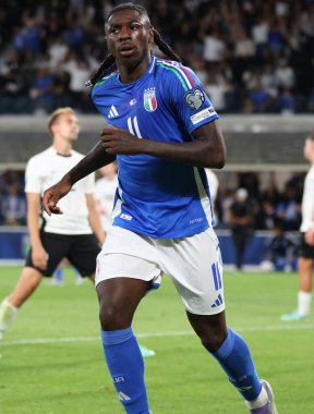 Bergamo (İtalya), 09 / 05 / 2025 - Dünya Kupası elemeleri / Avrupa / İtalya / Estonya - İtalya milli takımı ile Estonya milli takımı arasındaki maç. (Edson de souza 2nci bölüm))             