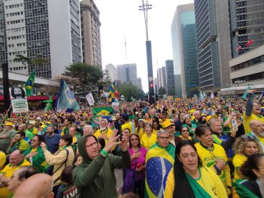Sao Paulo (SP), 09 / 07 / 2025 - siyaset / gösteri / af / Bolsonaro - Paulista Bulvarı 'nda genel af ve Yüksek Federal Mahkemeye (STF) karşı gösteri. (Leandro Chemalle\ Yeni 2))   