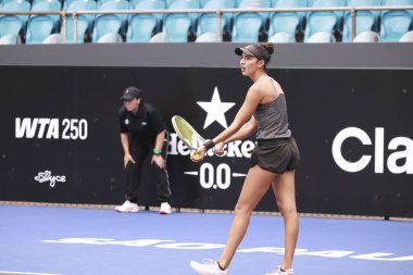 Sao Paulo (SP), 6 Eylül 2025 - Brezilya 'lı Ana Cruz ile Fransız Yasmine Mansouri arasındaki maç, Sao Paulo' daki SP Açık 'ta, 6-14 Eylül tarihleri arasında Villa-Lobos Park' ta gerçekleşti. (leco viana\ yeni2))    