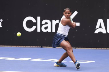 Sao Paulo (SP), 6 Eylül 2025 - Brezilya 'lı Ana Cruz ile Fransız Yasmine Mansouri arasındaki maç, Sao Paulo' daki SP Açık 'ta, 6-14 Eylül tarihleri arasında Villa-Lobos Park' ta gerçekleşti. (leco viana\ yeni2))    