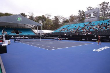 Sao Paulo (SP), 6 Eylül 2025 - Brezilya 'lı Ana Cruz ile Fransız Yasmine Mansouri arasındaki maç, Sao Paulo' daki SP Açık 'ta, 6-14 Eylül tarihleri arasında Villa-Lobos Park' ta gerçekleşti. (leco viana\ yeni2))    