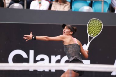 Sao Paulo (SP), 6 Eylül 2025 - Brezilya 'lı Ana Cruz ile Fransız Yasmine Mansouri arasındaki maç, Sao Paulo' daki SP Açık 'ta, 6-14 Eylül tarihleri arasında Villa-Lobos Park' ta gerçekleşti. (leco viana\ yeni2))    