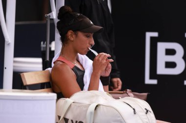 Sao Paulo (SP), 6 Eylül 2025 - Brezilya 'lı Ana Cruz ile Fransız Yasmine Mansouri arasındaki maç, Sao Paulo' daki SP Açık 'ta, 6-14 Eylül tarihleri arasında Villa-Lobos Park' ta gerçekleşti. (leco viana\ yeni2))    