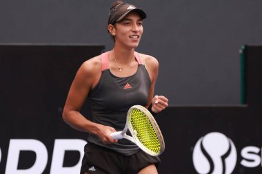 Sao Paulo (SP), 6 Eylül 2025 - Brezilya 'lı Ana Cruz ile Fransız Yasmine Mansouri arasındaki maç, Sao Paulo' daki SP Açık 'ta, 6-14 Eylül tarihleri arasında Villa-Lobos Park' ta gerçekleşti. (leco viana\ yeni2))    