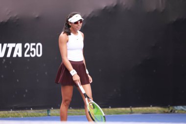 Sao Paulo (SP), 09 / 06 / 2025 - 6-14 Eylül tarihleri arasında Villa-Lobos Park 'ta gerçekleşen Sao Paulo' daki SP Open 'da Meksikalı Victoria Rodriguez ile Amerikalı Harley Giavara arasındaki maç. (leco viana\ yeni2))    