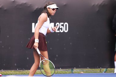 Sao Paulo (SP), 09 / 06 / 2025 - 6-14 Eylül tarihleri arasında Villa-Lobos Park 'ta gerçekleşen Sao Paulo' daki SP Open 'da Meksikalı Victoria Rodriguez ile Amerikalı Harley Giavara arasındaki maç. (leco viana\ yeni2))    