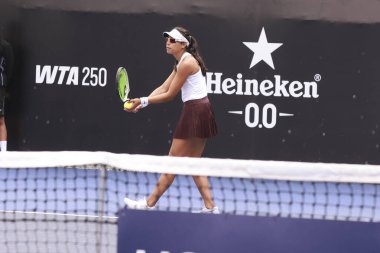 Sao Paulo (SP), 09 / 06 / 2025 - 6-14 Eylül tarihleri arasında Villa-Lobos Park 'ta gerçekleşen Sao Paulo' daki SP Open 'da Meksikalı Victoria Rodriguez ile Amerikalı Harley Giavara arasındaki maç. (leco viana\ yeni2))    