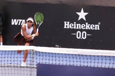 Sao Paulo (SP), 09 / 06 / 2025 - 6-14 Eylül tarihleri arasında Villa-Lobos Park 'ta gerçekleşen Sao Paulo' daki SP Open 'da Meksikalı Victoria Rodriguez ile Amerikalı Harley Giavara arasındaki maç. (leco viana\ yeni2))    