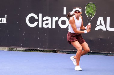 Sao Paulo (SP), 09 / 06 / 2025 - 6-14 Eylül tarihleri arasında Villa-Lobos Park 'ta gerçekleşen Sao Paulo' daki SP Open 'da Meksikalı Victoria Rodriguez ile Amerikalı Harley Giavara arasındaki maç. (leco viana\ yeni2))    