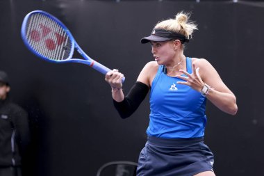 Sao Paulo (SP), 09 / 06 / 2025 - Sao Paulo 'da 6-14 Eylül tarihleri arasında Sao Paulo' nun batı bölgesindeki Villa-Lobos Park 'ta düzenlenen SP Open' da Alman Emily Appeleton ve Amerikalı Victoria Hu arasında oynanan karşılaşma. (leco viana\ yeni2))  