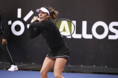 Sao Paulo (SP), 09 / 06 / 2025 - İspanyol oyuncu Alicia Herrero Linana ile Yunan oyuncu Valentina Grammatikopoulou arasında Sao Paulo 'daki SP Açık' ta oynanan karşılaşma. (leco viana\ yeni2))  