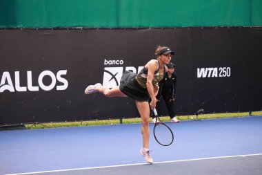 Sao Paulo (SP), 09 / 06 / 2025 - İspanyol oyuncu Alicia Herrero Linana ile Yunan oyuncu Valentina Grammatikopoulou arasında Sao Paulo 'daki SP Açık' ta oynanan karşılaşma. (leco viana\ yeni2))  