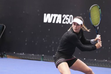 Sao Paulo (SP), 09 / 06 / 2025 - İspanyol oyuncu Alicia Herrero Linana ile Yunan oyuncu Valentina Grammatikopoulou arasında Sao Paulo 'daki SP Açık' ta oynanan karşılaşma. (leco viana\ yeni2))  