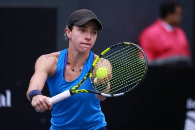 Sao Paulo (SP), 6 Eylül 2025 - Brezilyalı Grana Pedretti ile Arjantinli Victoria Bosio arasındaki maç, Sao Paulo 'daki SP Açık' ta, 6-14 Eylül tarihleri arasında Villa-Lobos Park 'ta gerçekleşmiştir. (leco viana\ yeni2)) 