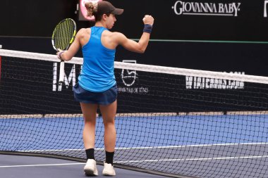 Sao Paulo (SP), 6 Eylül 2025 - Brezilyalı Grana Pedretti ile Arjantinli Victoria Bosio arasındaki maç, Sao Paulo 'daki SP Açık' ta, 6-14 Eylül tarihleri arasında Villa-Lobos Park 'ta gerçekleşmiştir. (leco viana\ yeni2)) 